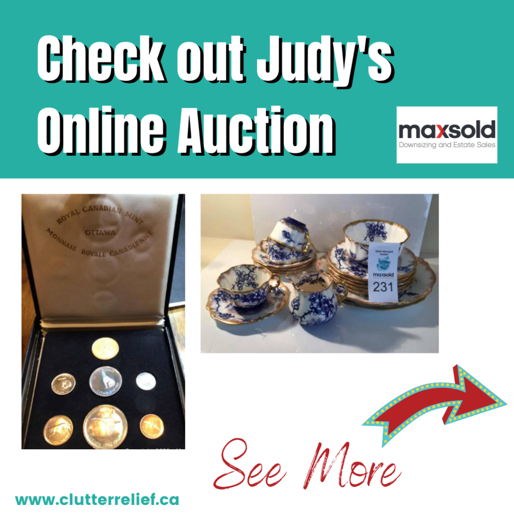 Maxsold - Clutter Relief Services - Judy Rickey