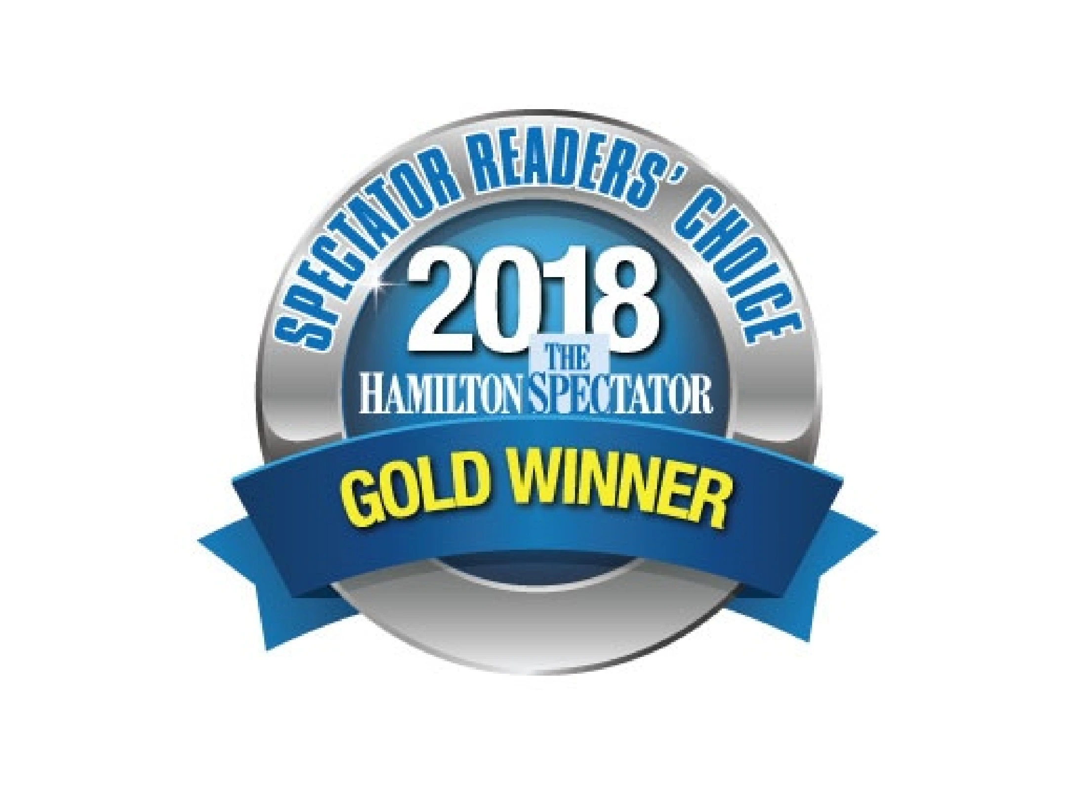 Hamilton Spectator Readers' Choice 2018 Gold Winner Icon