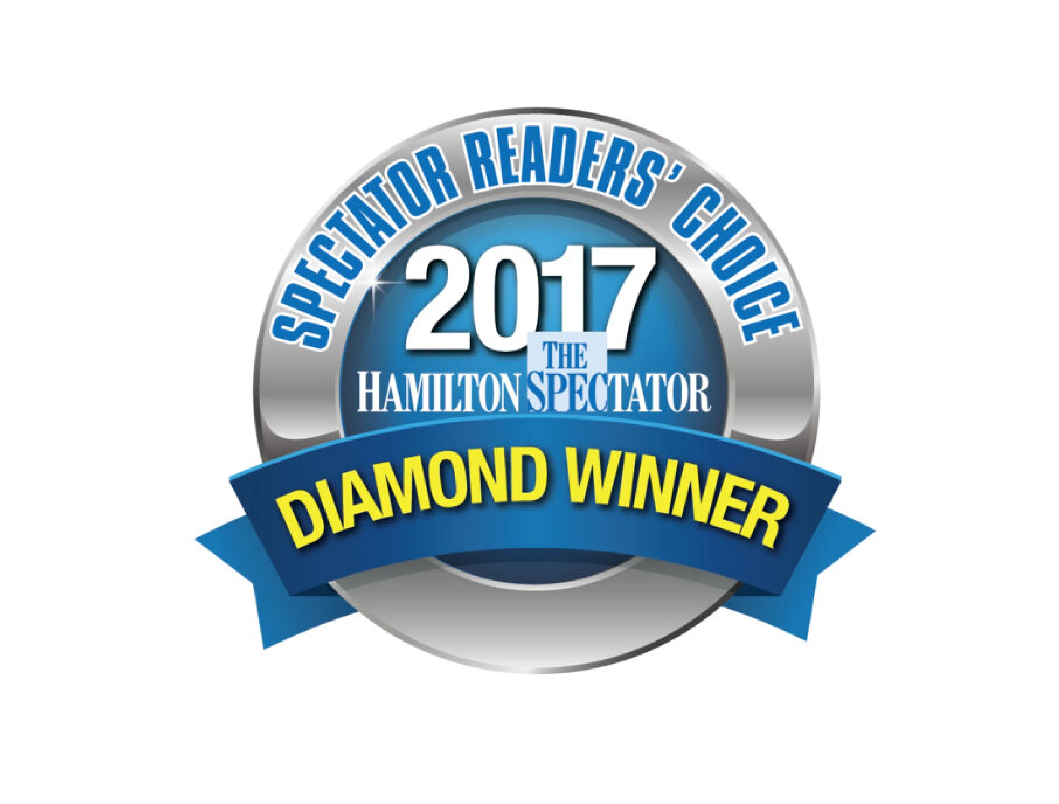 Hamilton Spectator Readers' Choice 2017 Diamond Winner Icon